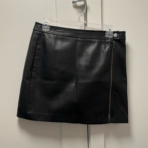 Leith leather skirt